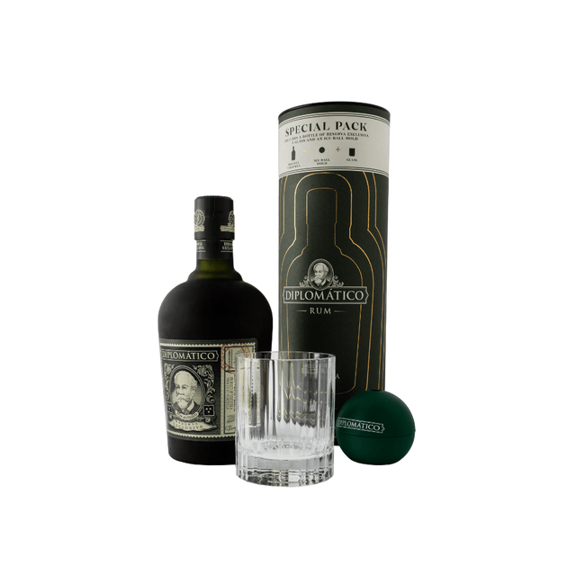 Diplomatico Reserva Exclusiva Old Fashioned Glass + Ice Mould Gift Set - EC Proof